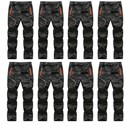 Thermische Fleece-Hose – wasserdichtes Softshell, knöchellang, wärmereflektierend, Reißverschlusstaschen