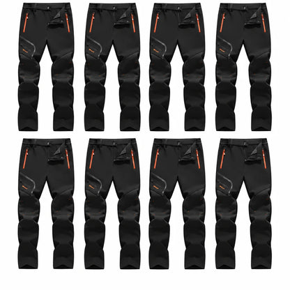 Thermische Fleece-Hose – wasserdichtes Softshell, knöchellang, wärmereflektierend, Reißverschlusstaschen