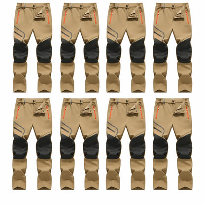 Thermische Fleece-Hose – wasserdichtes Softshell, knöchellang, wärmereflektierend, Reißverschlusstaschen
