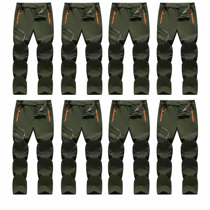 Thermische Fleece-Hose – wasserdichtes Softshell, knöchellang, wärmereflektierend, Reißverschlusstaschen